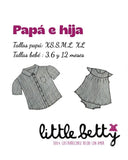 Camisa papá y vestido hija bebé