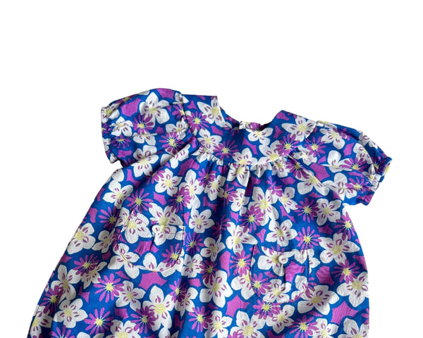 Violet Blossom Bombacho | Ranita para Bebé de Algodón con Estampado Floral