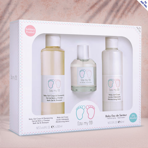 Set Eau Senteur, Gel de Baño y Champú + Loción hidratante 0% alcohol.